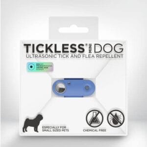 Tickless Mini repelente de pulgas e carrapatos sem produtos químicos, ultrassônico, natural - azul grego