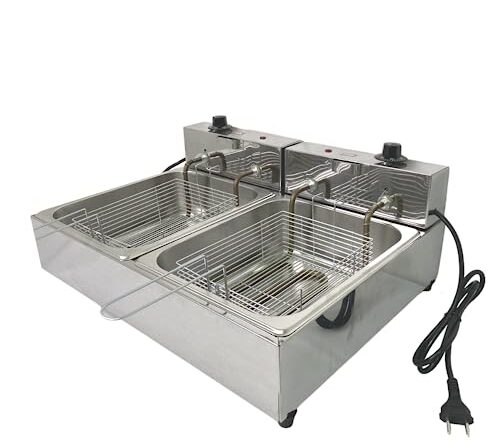 Fritadeira Elétrica 2 Cubas 10 Litros Industrial 220v - Boni