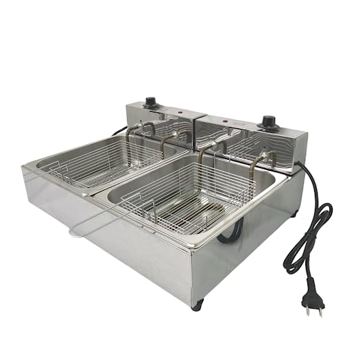 Fritadeira Elétrica 2 Cubas 10 Litros Industrial 220v - Boni