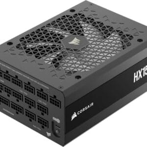 CORSAIR HX1500i (2025) Fonte de alimentação ATX de ruído ultrabaixo totalmente modular com cabo 12V-2x6 – Compatível com ATX 3.1 e PCIe 5.1, eficiência Cybenetics Platinum, ventilador de rolamento