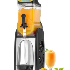 GSEICE Máquina De Raspadinha Para Uso Doméstico, 4 Galões, Aço Inoxidável, Máquina De Raspadinha Única Para Margaritas, Bebidas Congeladas Slushy'S, 110 V/60 Hz, Máquina De Bebidas Congeladas Para