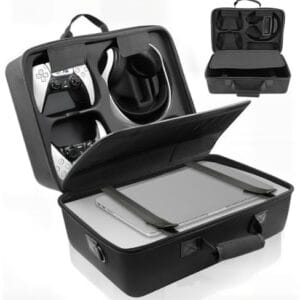 Maleta Rigida para Transporte Ps5, Compatível com Bolsa Mochila Transporte PS5 E Acessórios, Case Maleta Estojo para Controle PS5, Travel Backpack Compatible with Console Protective Carrying Cas