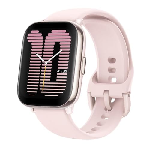 Relógio inteligente Amazfit Active 42 mm A2211, GPS, Amazon Alexa integrado, Bluetooth, bateria de 14 dias, mais de 120 modos esportivos, Android e iPhone (Pink)