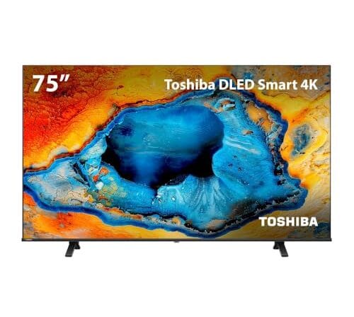 Smart TV DLED 75" 4K Toshiba 75C350NS VIDAA 4 HDMI 2 USB Wi-Fi - TB033M