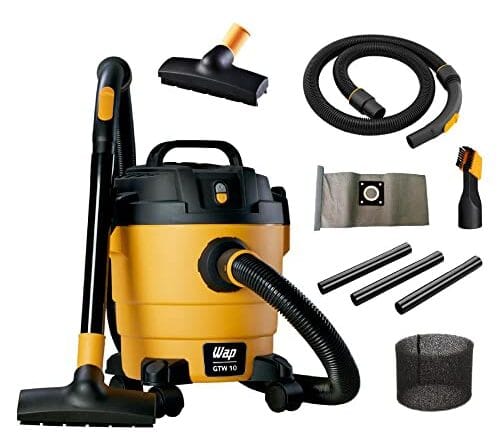 WAP Aspirador de Pó e Água GTW 10, Compacto, 10 Litros, com Mangueira de 1,5 Metros, Filtro Lavável, 140mbar 1400W 220V
