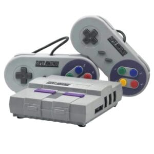 Game Retro Mini Super Nintendo + 93 mil Jogos + 2 Controles + Pack com todos os Jogos de Snes (Controles SNES)
