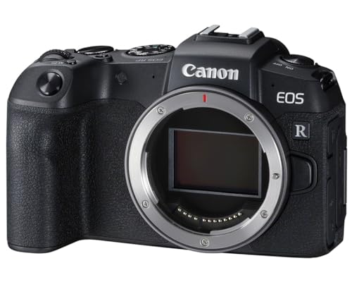 Canon Câmera Digital Mirrorless EOS RP (apenas corpo) Preta 26.2 MP Full Frame (35 mm) Wi-Fi e Bluetooth 5 Frames por Segundo 45 Pontos de Foco Híbrido 1080p