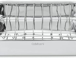 Torradeira retangular de aço inoxidável clássico do chef 7117-16UR da Cuisinart com suporte para grelha e grelha