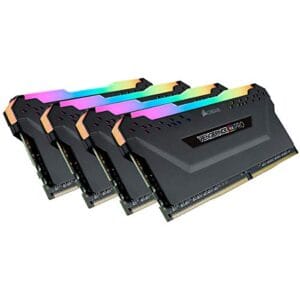 Corsair Memória de desktop Vengeance RGB Pro 128 GB (4 x 32 GB) DDR4 3200 (PC4-25600) C16 – Preto