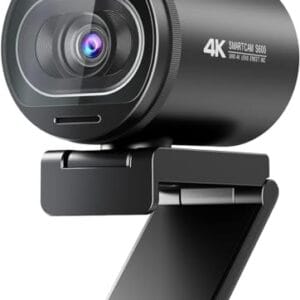 Webcam 4K com microfone, Webcam EMEET S600 Ultra HD 60FPS para transmissão com foco automático, capa de privacidade integrada, webcam USB 88°, ideal para jogos/ensino online/chamadas