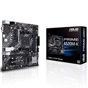 Placa Mãe Asus para AMD AM4 Prime A520M-K 2xDDR4 mATX - 90MB1500-M0EAY0