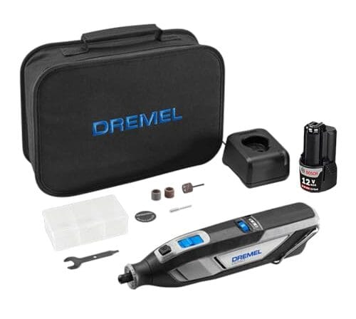 Dremel Micro Retífica 8240 12V com 1 bateria, 5 acessórios e bolsa