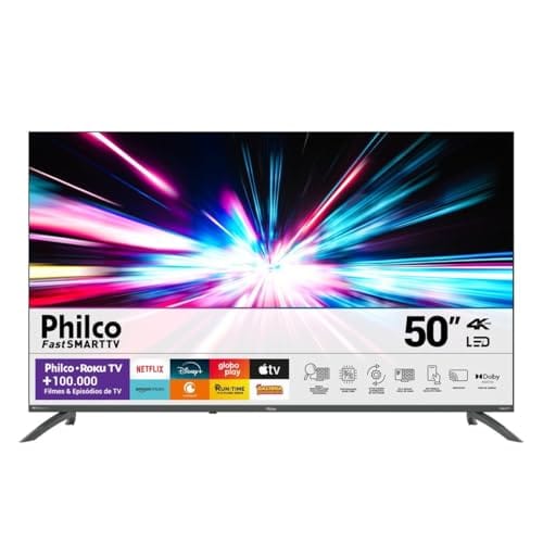 Smart TV 50” Philco Roku TV LED Dolby Audio PTV50VA4REGB