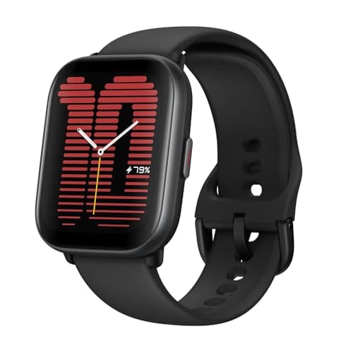 Relógio inteligente Amazfit Active 42 mm A2211, GPS, Amazon Alexa integrado, Bluetooth, bateria de 14 dias, mais de 120 modos esportivos, Android e iPhone (preto)