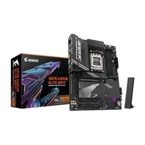 Placa Mãe Gigabyte X870 AORUS ELITE WIFI 7 (AM5/4xDDR5/HDMI/DisplayPort/M.2/USB 4)