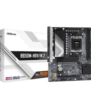 Placa Mãe ASRock B650M-HDV/M.2, Chipset B650, AMD AM5, mATX, DDR5