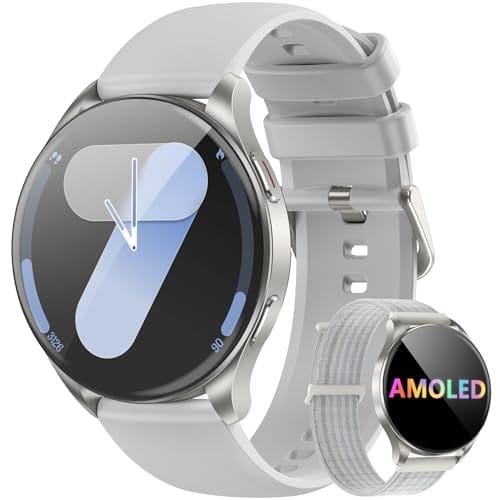 Smartwatch Redondo AMOLED 1.43" - Relógio Inteligente com Chamadas Bluetooth, 130+ Modos Esportivos, IP68, Compatível Android/iOS - Unissex