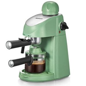 Yabano Máquina de Café Expresso 3,5 Bar Com Espumador de Leite e Vaporizador para Cappuccino (Verde)