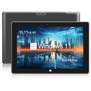 KBJPADS Tablet Windows de 10,1 polegadas, 6 GB de RAM, 64 GB ROM, Windows 11, tablets, computador, Intel Celeron N4000, IPS 1280 x 800 2,8 GHz, câmera dupla de 2 MP + 5 MP, bateria de 6000 mAh