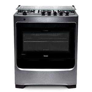 Fogão Consul 5 bocas cor Inox com botões removíveis - CFS5NAR BIVOLT