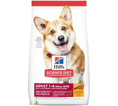 Ração Hill's Science Diet pedaços pequenos para cães adultos sabor frango - 6.8kg