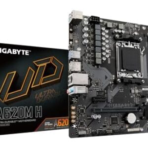 Placa Mãe Gigabyte A620M H, DDR5, mATX, AM5, M.2 NVME, Displayport/HDMI