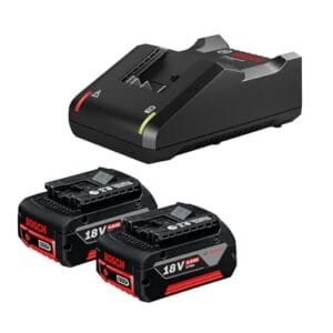 Bosch Kit 2 Baterias GBA 18V 4Ah + Carregador GAL18V-40 Bivolt