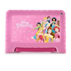 Tablet Infantil Princesas com Controle Parental 4GB RAM + 64GB + Tela 7 pol + Case + Wi-fi + Android 13 + Quad Core Multi - NB418