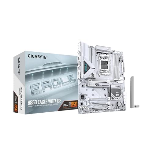 GIGABYTE Placa-mãe B850 Eagle WIFI7 ICE AMD AM5 LGA 1718, ATX, DDR5, 3X M.2, PCIe 5.0, USB-C, WIFI7, LAN 2,5GbE, EZ-Latch