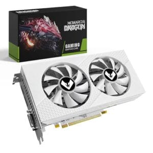 SOYO Placa de Vídeo AMD Radeon RX580 8GB GDDR5 256 bits 2048SP, placa de vídeo para jogos de PC com porta de exibição HDMI DVI PCI Express x 16 3.0 GPU com ventiladores duplos