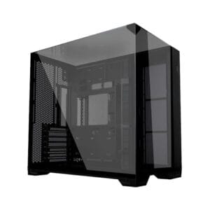 Lian Li O11 Vision Compacto Preto Aço Temperado ATX Torre Média Computador Suporte de Conexão Traseira - O11VPX