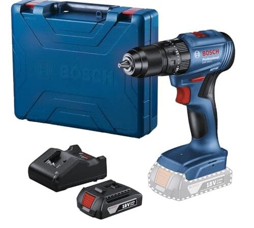 Bosch Furadeira Parafusadeira Impacto 18V GSB185LI-1B Sem Fio, 1 bateria e maleta