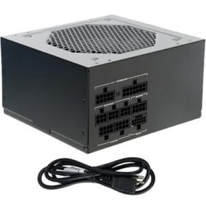 Fonte de Alimentação ATX 700W Totalmente Modular, Certificação 80 Plus Bronze, PFC Ativo, Ampla Faixa de Tensão 110-240V, Fonte de Alimentação para Computador, Cabo de Alimentação Incluído