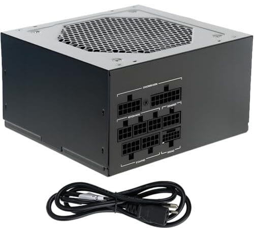 Fonte de Alimentação ATX 700W Totalmente Modular, Certificação 80 Plus Bronze, PFC Ativo, Ampla Faixa de Tensão 110-240V, Fonte de Alimentação para Computador, Cabo de Alimentação Incluído