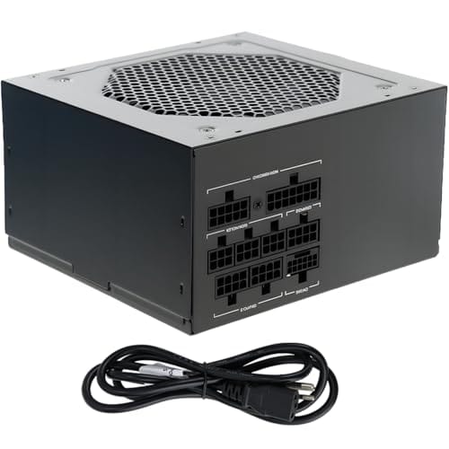 Fonte de Alimentação ATX 700W Totalmente Modular, Certificação 80 Plus Bronze, PFC Ativo, Ampla Faixa de Tensão 110-240V, Fonte de Alimentação para Computador, Cabo de Alimentação Incluído