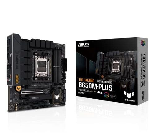 Placa Mãe Asus TUF GAMING B650M-PLUS (AM5/DD5/HDMI/DisplayPort/M.2/USB 3.2/RGB)