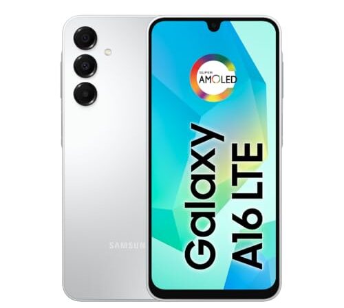 Celular Samsung Galaxy A16, 256GB + 8GB RAM, Câmera de até 50MP, Tela 6.7", NFC, IP54, Bateria 5000 mAh - Cinza