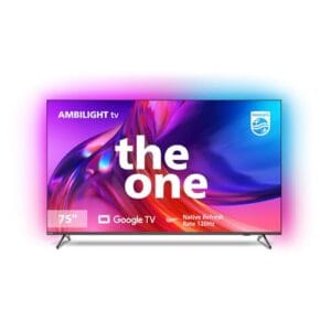 PHILIPS, Smart TV, Ambilight THE ONE 75" 4K 120 Hz, 75PUG8808/78, Google TV, P5, DTS Play-Fi, Freesync, Dolby Vision e Atmos, 40 WRMS
