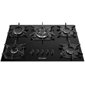 Cooktop 5 bocas com Queimador Tripla chama e Acendimento Super Automático - Mueller Unica
