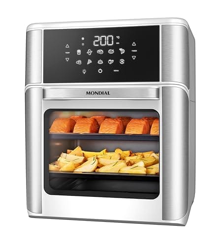 Fritadeira Air Fryer Forno Oven 12L, Mondial, Branco/Inox, 2200W, 220V - AFON-12L-WI