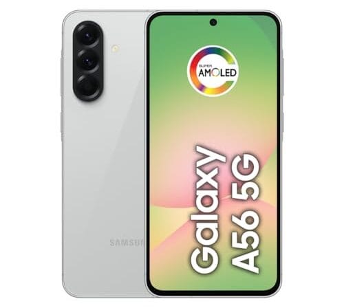 Smartphone Samsung Galaxy A56 5G 256GB, 8GB RAM, Câmera 50MP, IP67, Super AMOLED 6.7", Recursos AI, Cinza