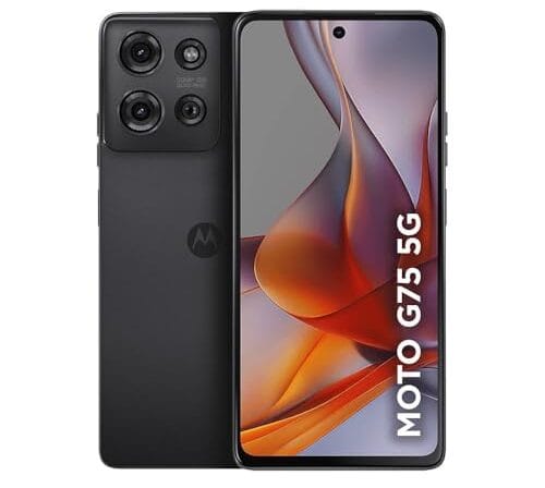 Smartphone Motorola Moto g75 5G - 256GB 16GB (8GB RAM+8GB Ram Boost) e 50MP Sony Lytia 600 Camera Moto AI Ultrarresistencia militar - Preto