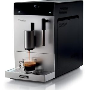 Ariete 1452 Diamante, Máquina de Café Automática, 1200 W, Pressão 19 bar, Café Expresso, Americano e Água Quente, Dispositivo para Cappuccino, Display LED, Bico Ajustável, Frontal Prata, 220V