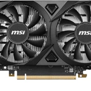 MSI Placa gráfica Gaming RTX 3050 Ventus 2X 6G OC (NVIDIA RTX 3050, 96 bits, Boost Clock: 1492 MHz, 6GB GDDR6 14 Gbps, HDMI/DP, Ampere Architecture)