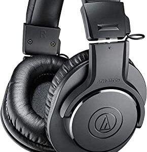 Fone de Ouvido Audio Technica ATH-M20x, Preto, Grande