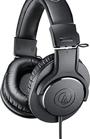 Fone de Ouvido Audio Technica ATH-M20x, Preto, Grande