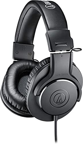 Fone de Ouvido Audio Technica ATH-M20x, Preto, Grande