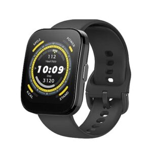 Amazfit Bip 5 A2215 46mm Relógio inteligente tela de 1,91 polegadas para Android iPhone, chamadas Bluetooth, Alexa embutido, rastreamento GPS (preto)