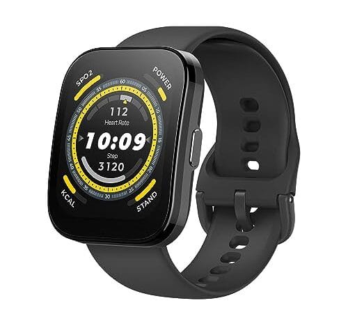 Amazfit Bip 5 A2215 46mm Relógio inteligente tela de 1,91 polegadas para Android iPhone, chamadas Bluetooth, Alexa embutido, rastreamento GPS (preto)