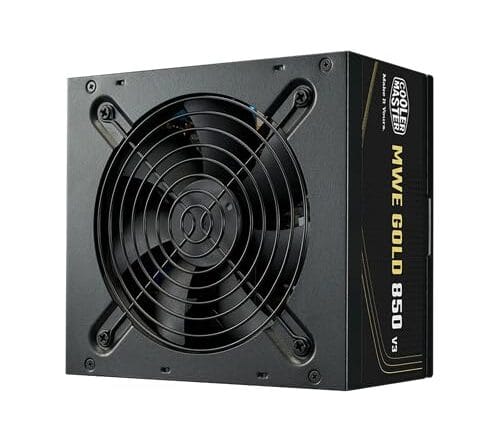 COOLER MASTER, FONTE COOLER MASTER ATX 3.1 850W MWE GOLD 850 V3 PFC ATIVO 80 PLUS GOLD COM CABO DE FORCA GARANTIA 5 ANOS